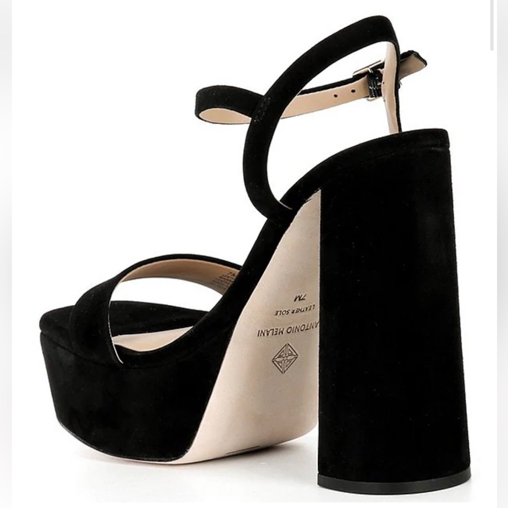 NWT Antonio Melani Seena Suede Platform Dress Sandals Sz 8 (no original box) - Picture 5 of 14